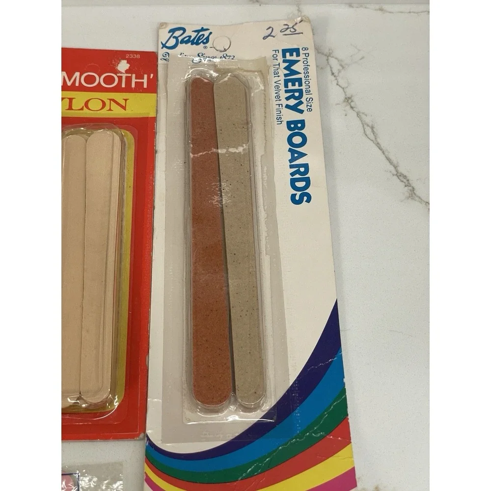 Vintage Nail File Lot Open Boxes Emery Board Nail Smooth Revlon Partial READ